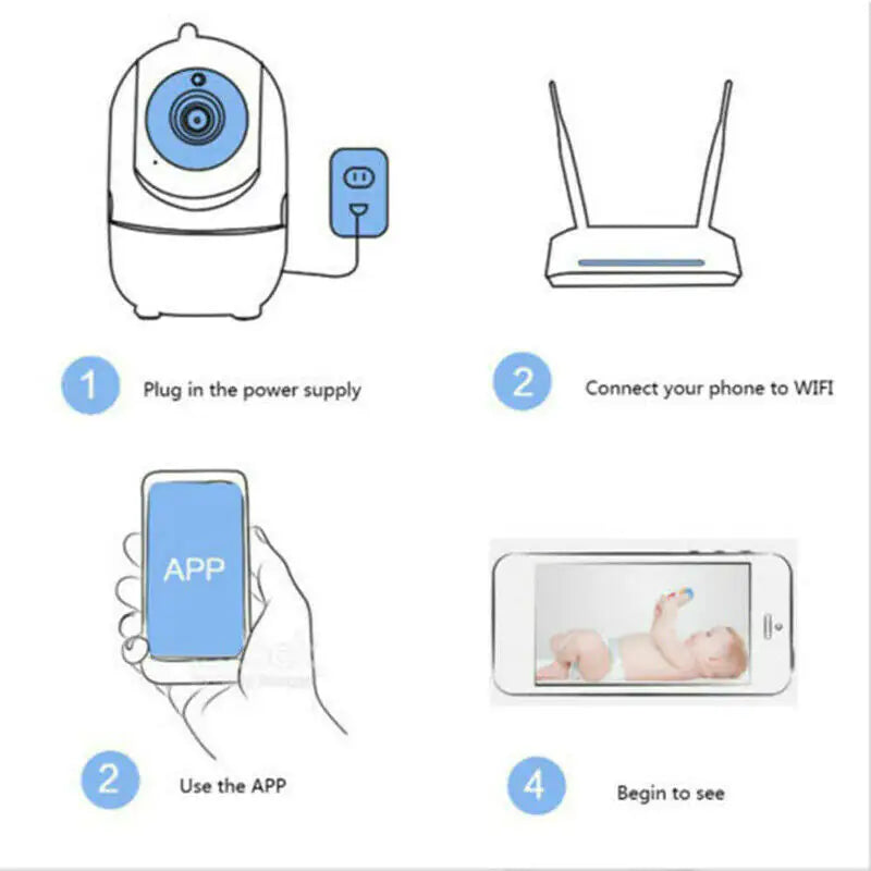 Camera Night Vision Baby Pet Monitor